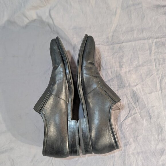 Magnanni Black Leather Slip On Loafers Men Size 12 - Picture 8 of 10